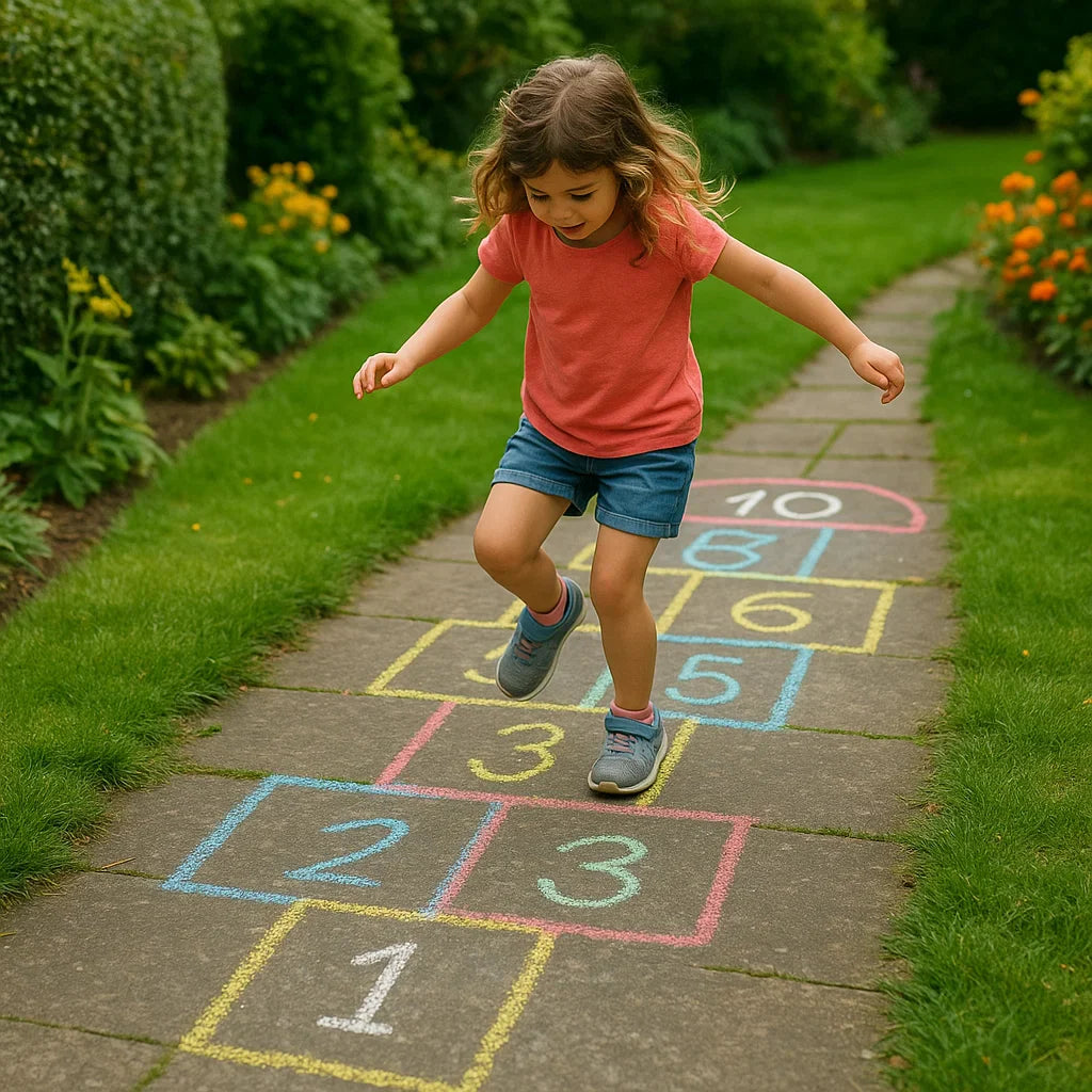 Hopscotch: The Classic Playground Game Bringing Active Fun to UK Gardens