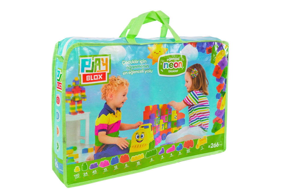 Play Blox Neon Building Blocks - 266 PCS Bag