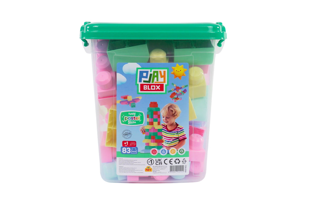 Play Blox Pastel Building Blocks - 83 PCS Bucket