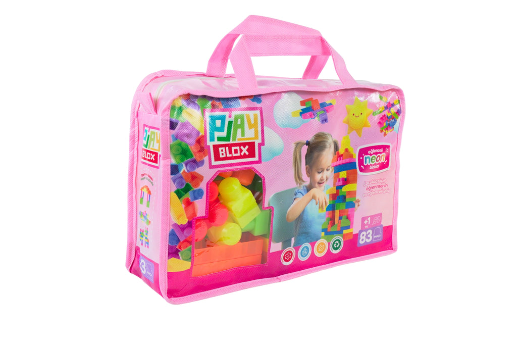 Play Blox Neon Building Blocks - 83 PCS Bag