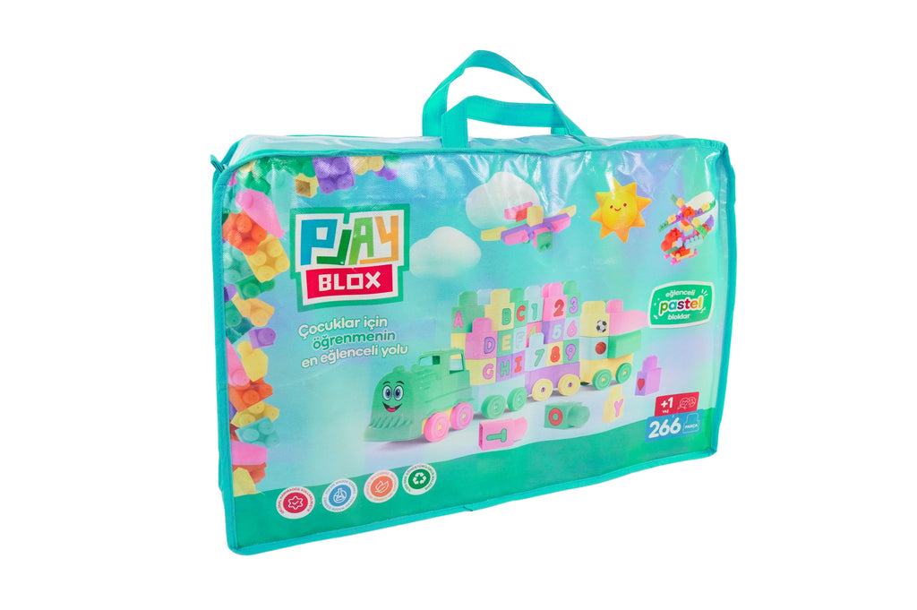 Play Blox Pastel Building Blocks - 266 PCS Bag