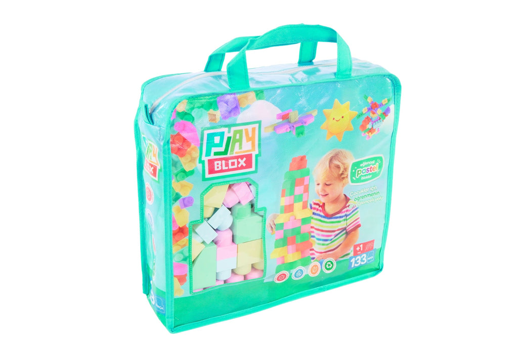 Play Blox Pastel Building Blocks - 133 PCS Bag