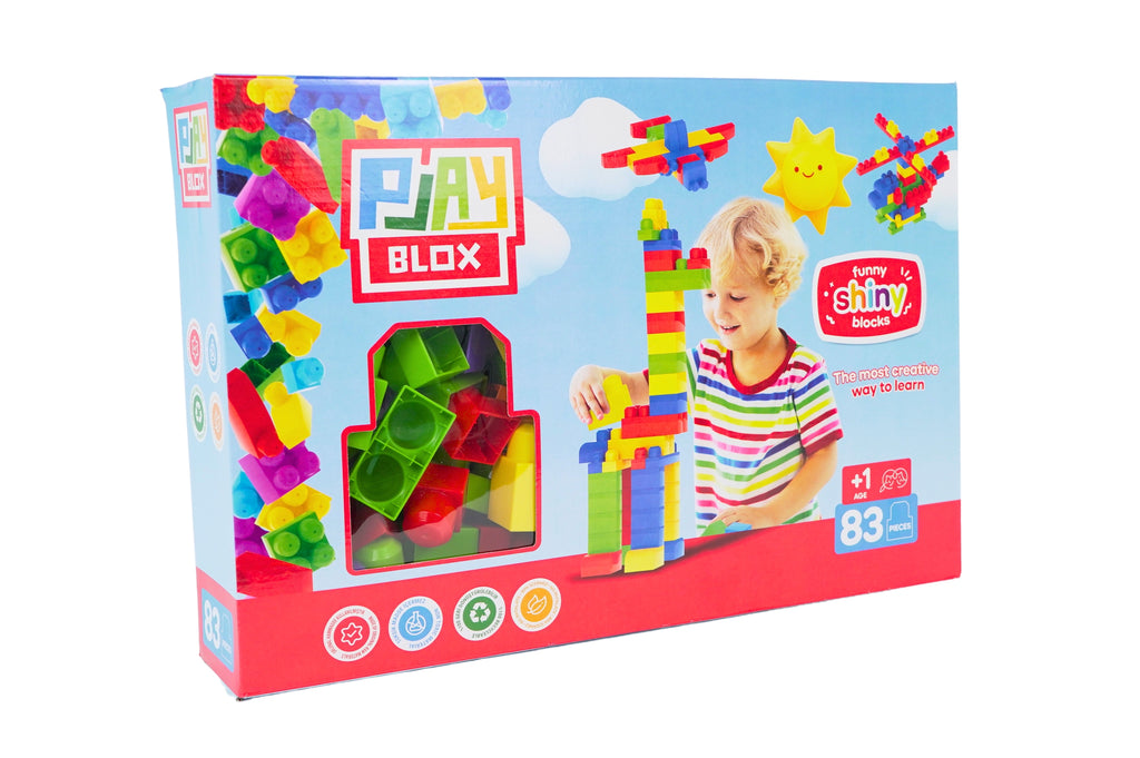 Play Blox Shine Building Blocks - 83 PCS Box