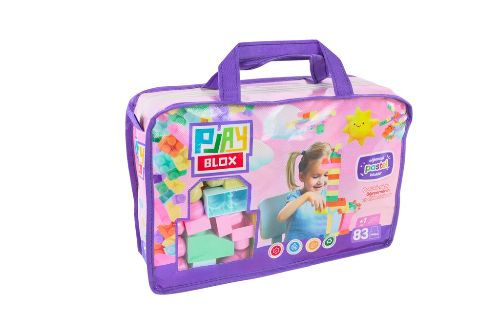 Play Blox Pastel Building Blocks - 83 PCS Bag
