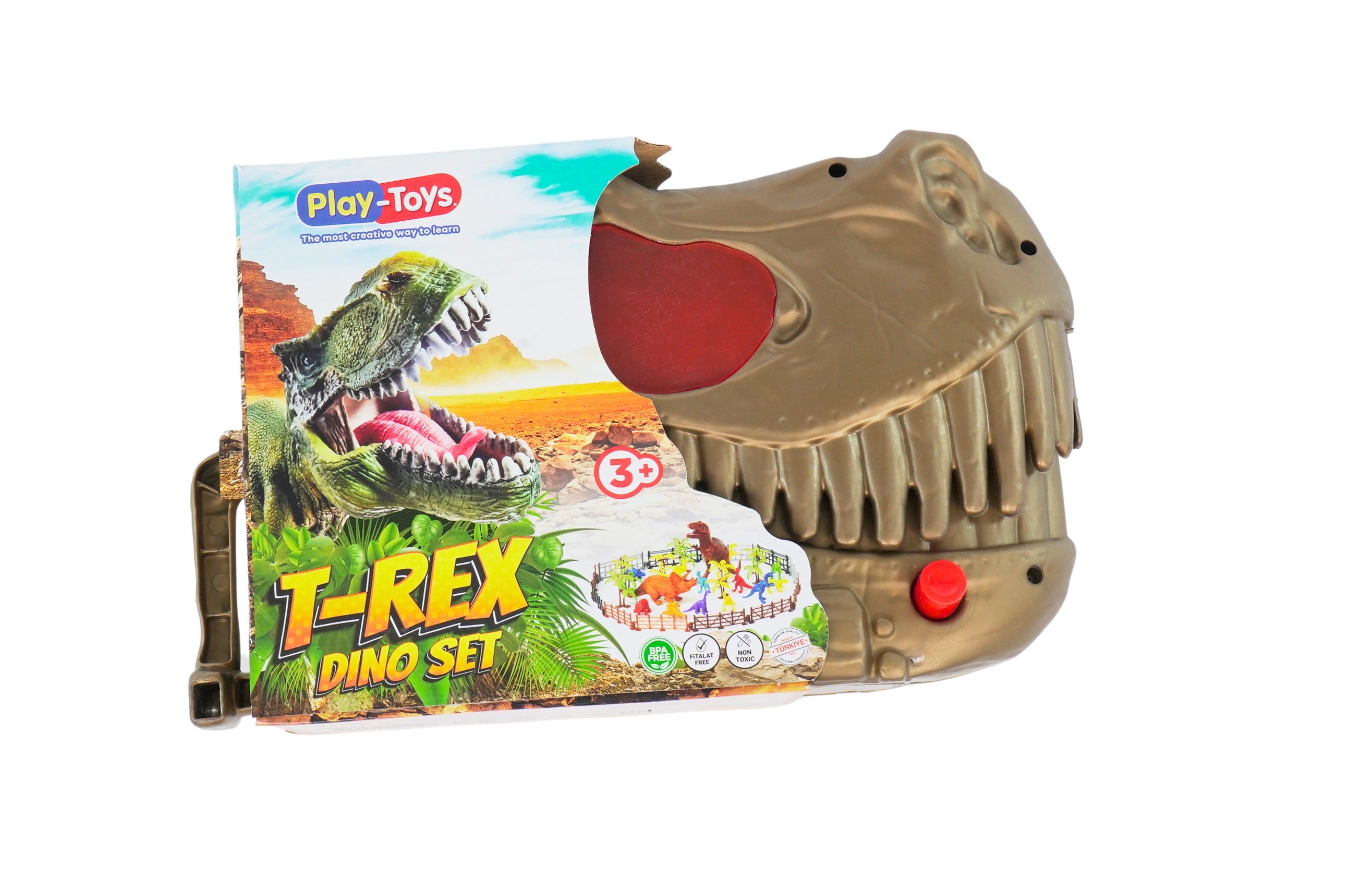 T-Rex Dinosaur Playset 26 Piece Dino Adventure – Play Toys UK