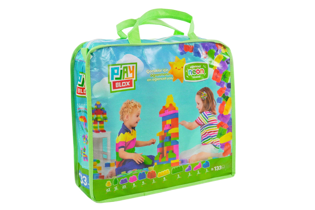 Play Blox Neon Building Blocks - 133 PCS Bag