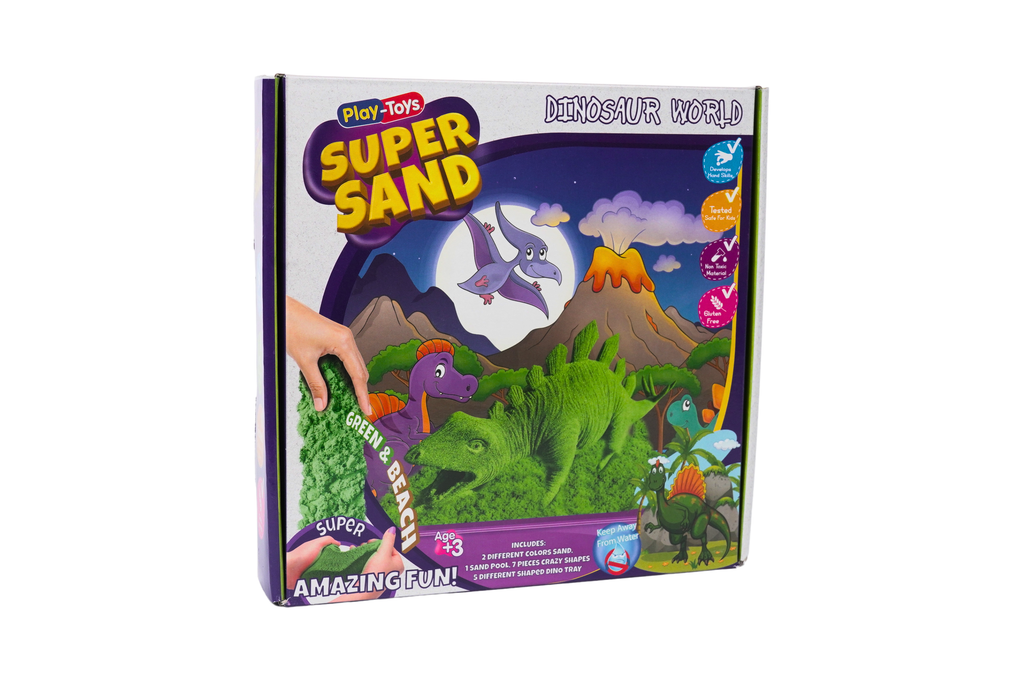 Dinosaur World Sand Set - Soft Colours & Dino Moulds