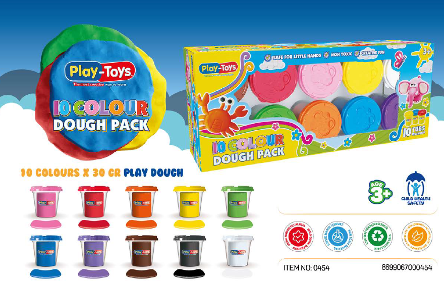 10 Colour Dough Pack