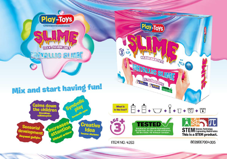Metallic DIY Slime Kit