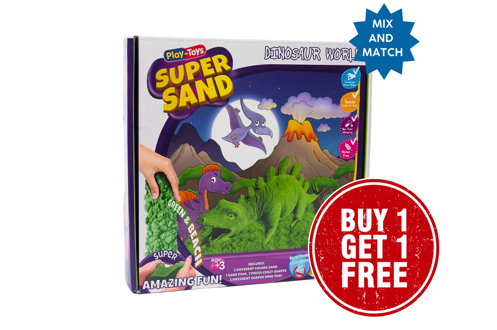 Dinosaur World Sand Set - Soft Colours & Dino Moulds